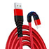 USB Lightning Charging Cable 3M Pack of 3 Braided iPhone Charger Cable Heavy Duty Quick Charger Long Lead - TradeNRG UK